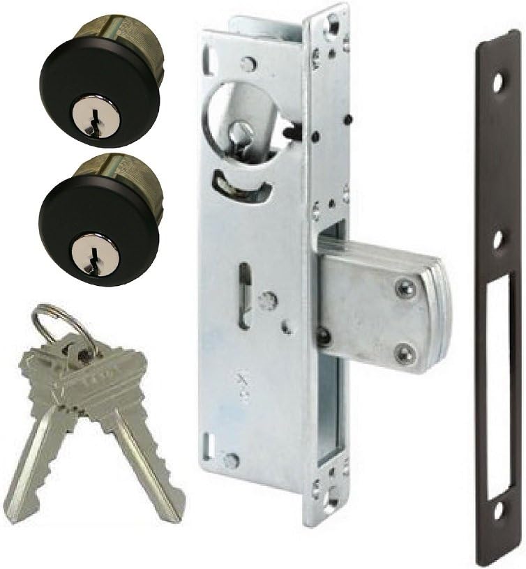 Pacific Doorware AR Rite Style Door Lock Mortise Deadbolt & Double Keyed Cylinder Set, in Duronotic (1-1/8 Backset)