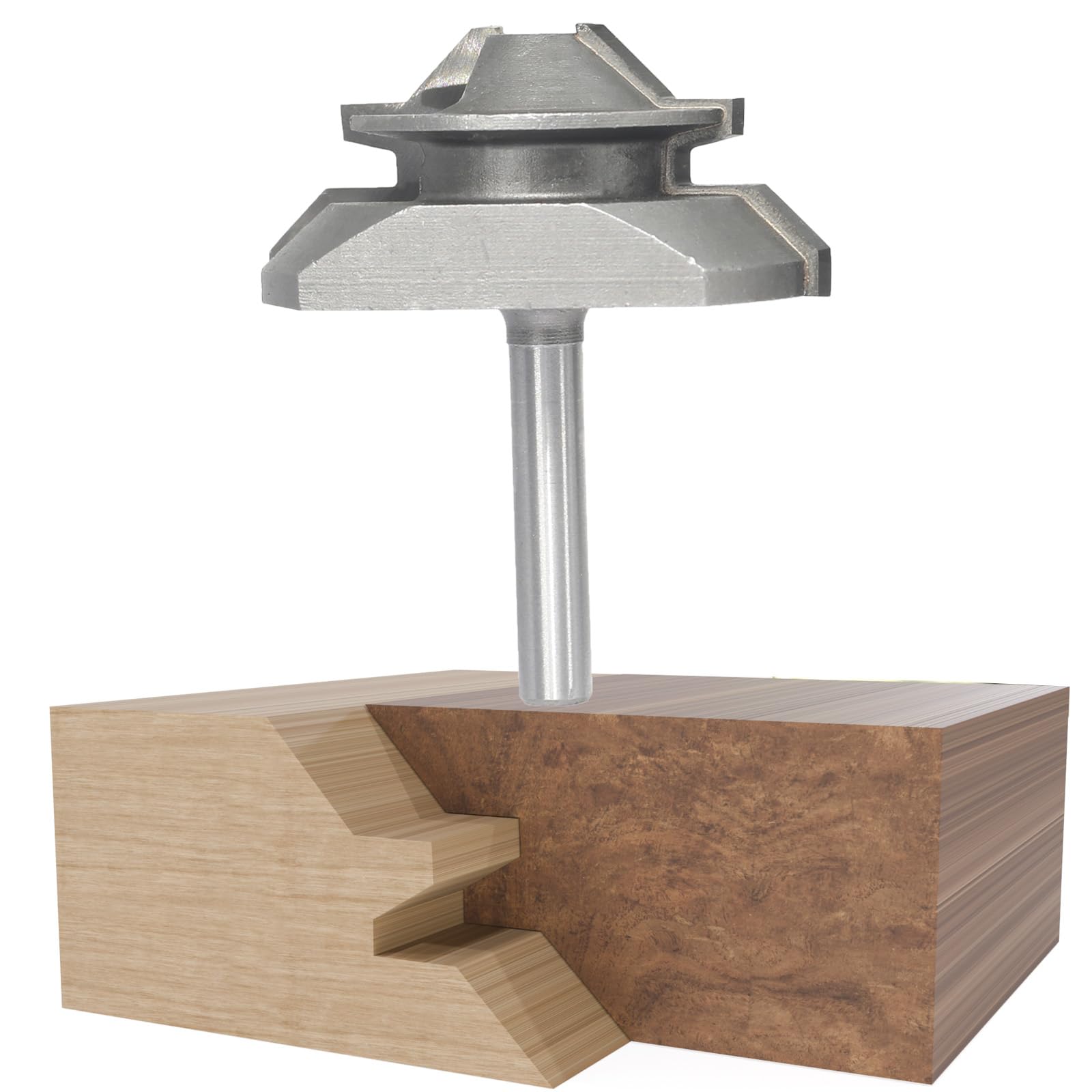 Snapklik.com : 3Pc Tongue And Groove Router Bit Set 1/4 Shank,45 Degree ...