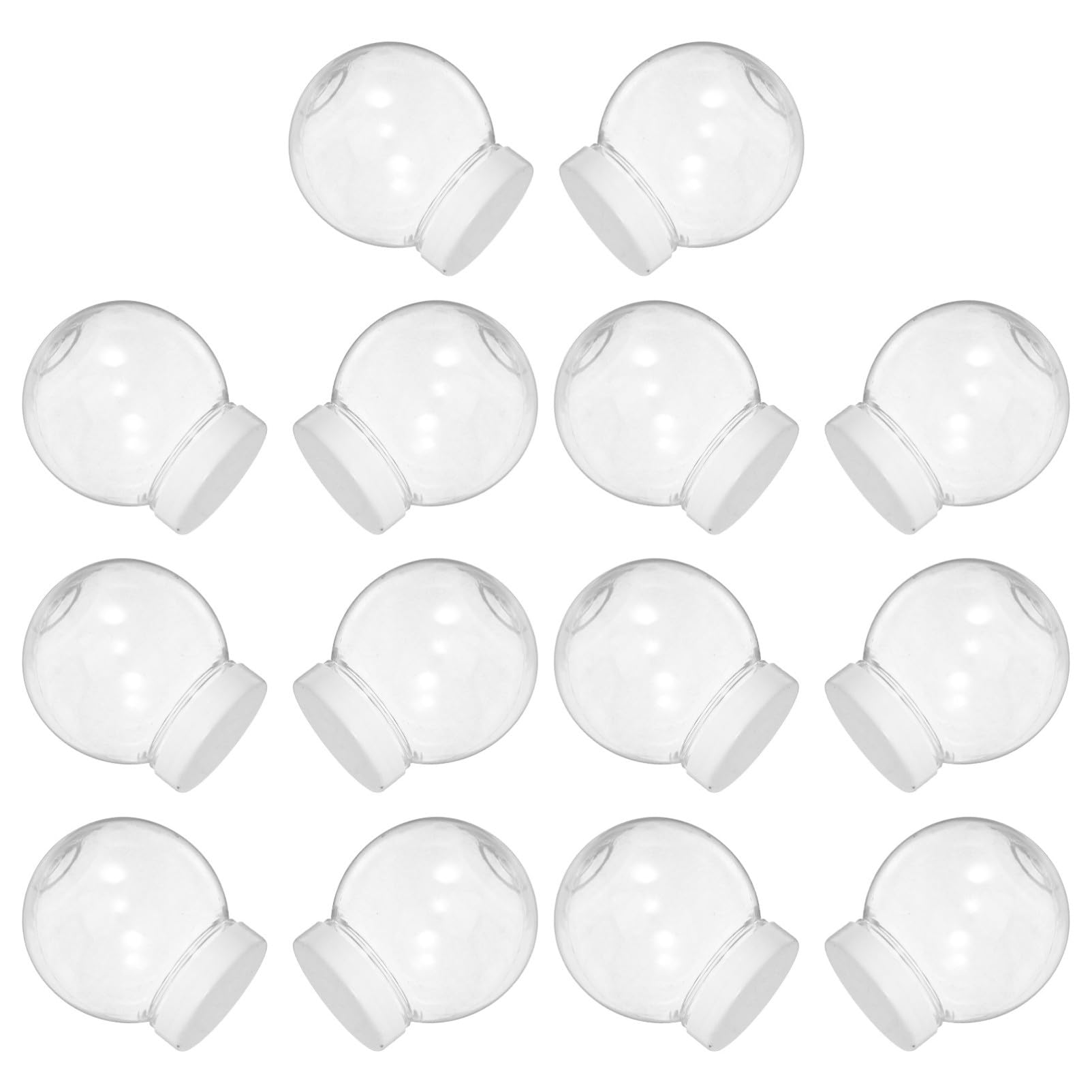 Bolas de nieve rellenables transparentes para manualidades navideñas y decoración de interiores