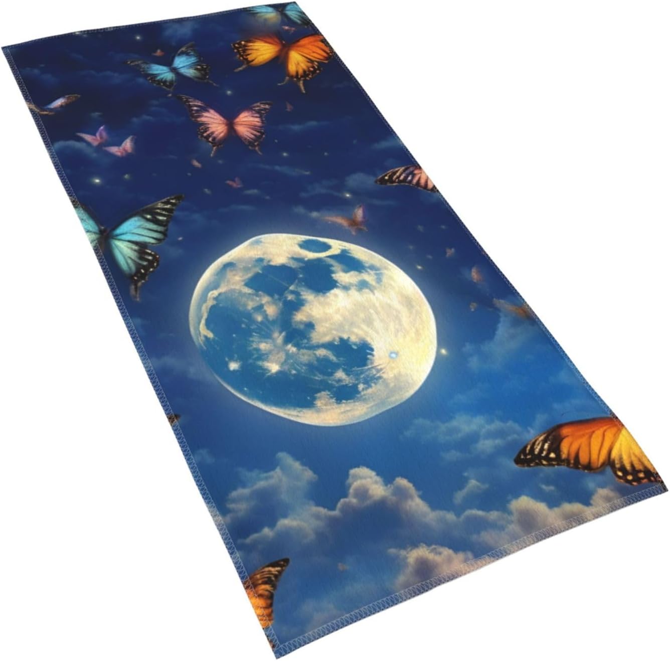 Dancing Butterfly Print Hand Towels for Kitchen, Decorative Bathroom Towels Decor Farmhouse Cute for Men Women Gifts