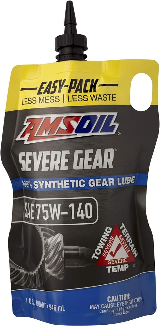 Amsoil SVOPK 100% Synthetic Extreme Pressure (EP) SEVERE GEAR Lube, Quart Easy-Pack (75W-140)
