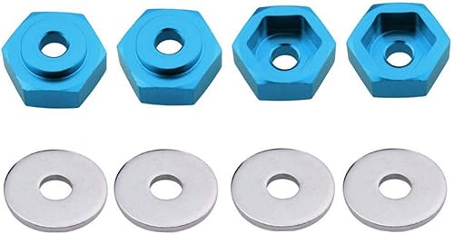 ShareGoo - Adaptador hexagonal de metal de 0.472 in a 0.669 in compatible con neumáticos Tamiya Axial RC4WD Traxxas HPI Himoto HSP Losi Kyosho RC