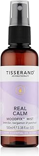 Tisserand Aromatherapy - Real Calm MoodFix Mist - 100% Pure Essential Oil - Lavender, Bergamot, and Patchouli - Calming Aromatherapy - 100ml
