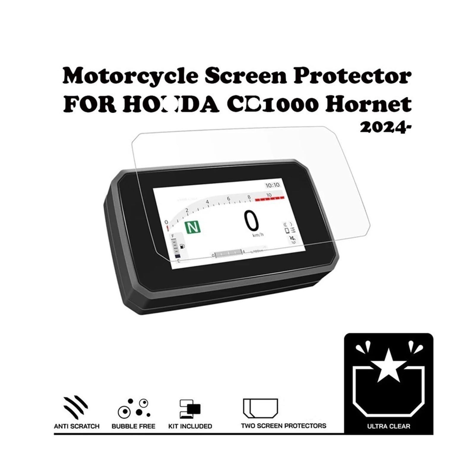 6x BROTECT AirGlass Protection D'écran En Verre Pour Honda Hornet Cb1000 Sp 2025 4059944