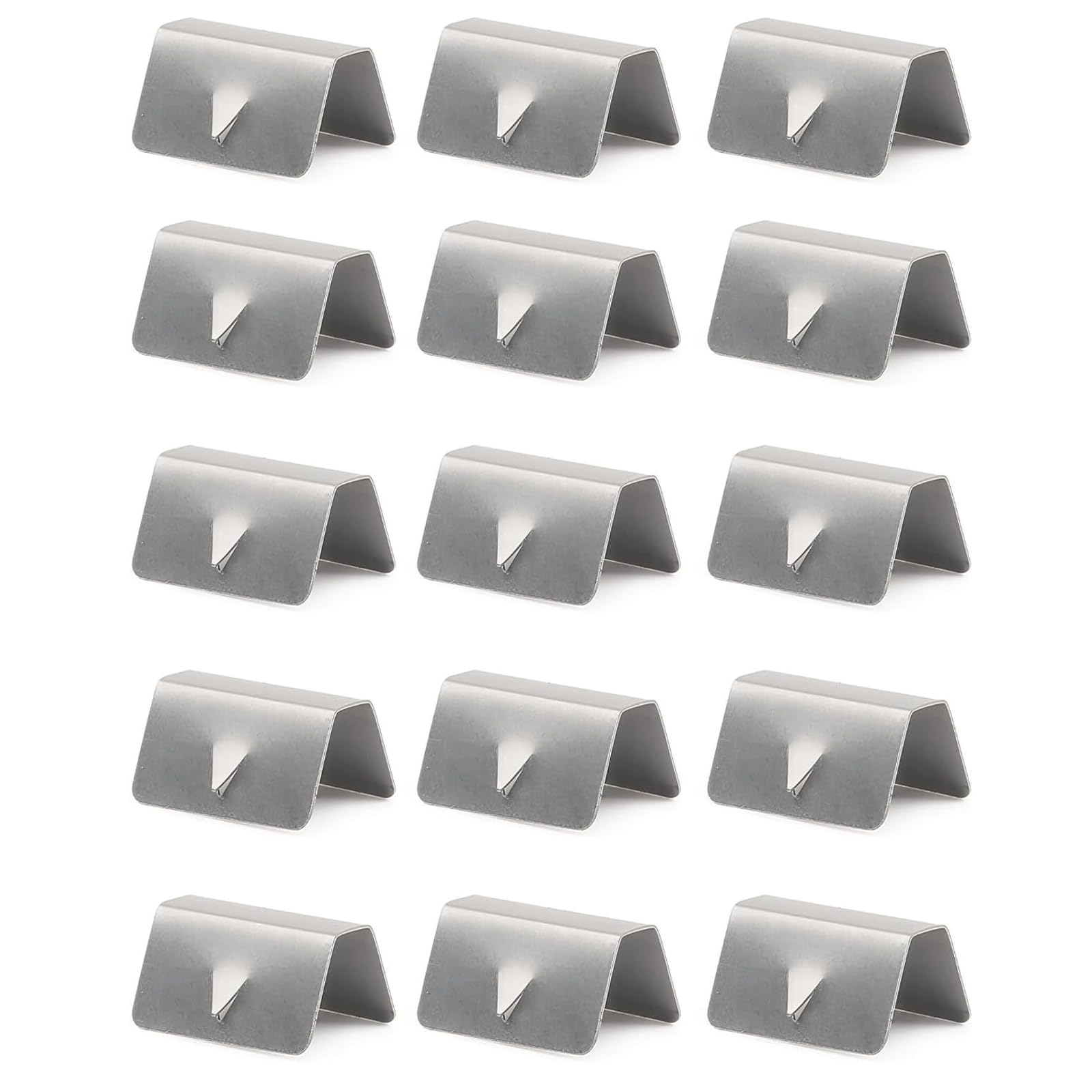 16 Pezzi Deflettori Finestrini Auto,Wind Deflector Fitting Clip Auto,Windscreen Slot Fixing Deflettori Auto, Clip Auto,Deflettori in Acciaio per Parabrezza Auto in Acciaio Inossidabile