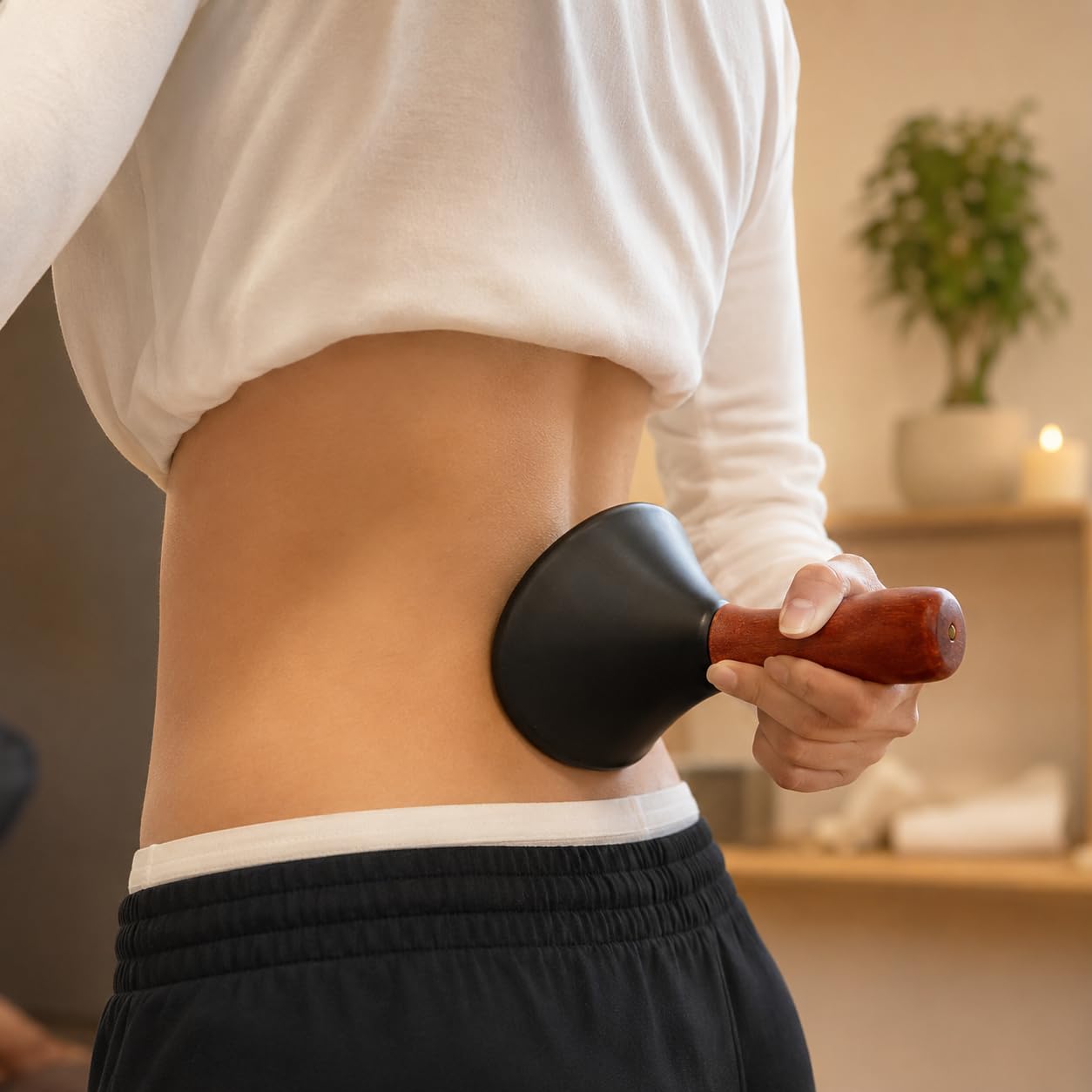Masajeador eléctrico de piedras calientes con ajustes de velocidad, herramienta de masaje portátil de cuerpo completo para spa en casa y relajación