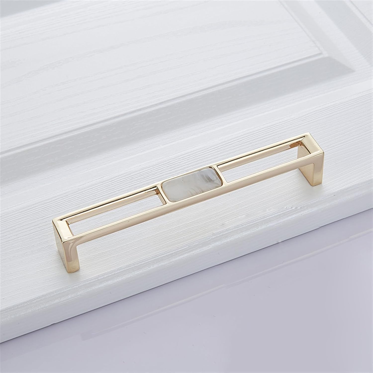 Blue Shell Cabinet Handle Knobs Drawer and Wardrobe Pulls Furniture Hardware 96Mm 128Mm 1Pcs (Color : A-128mm)