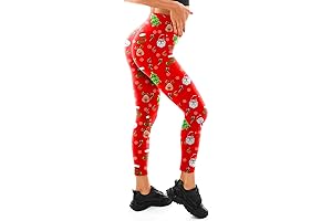 Walifrey Women's High-Waisted Christmas Leggings: Buttery Soft Comfort for Festive Workouts