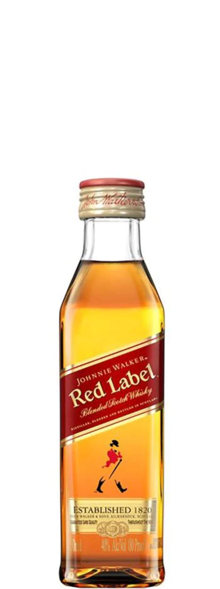 Johnnie Walker Red Label Whisky Miniatura 50ml 12 Unidades Scotch