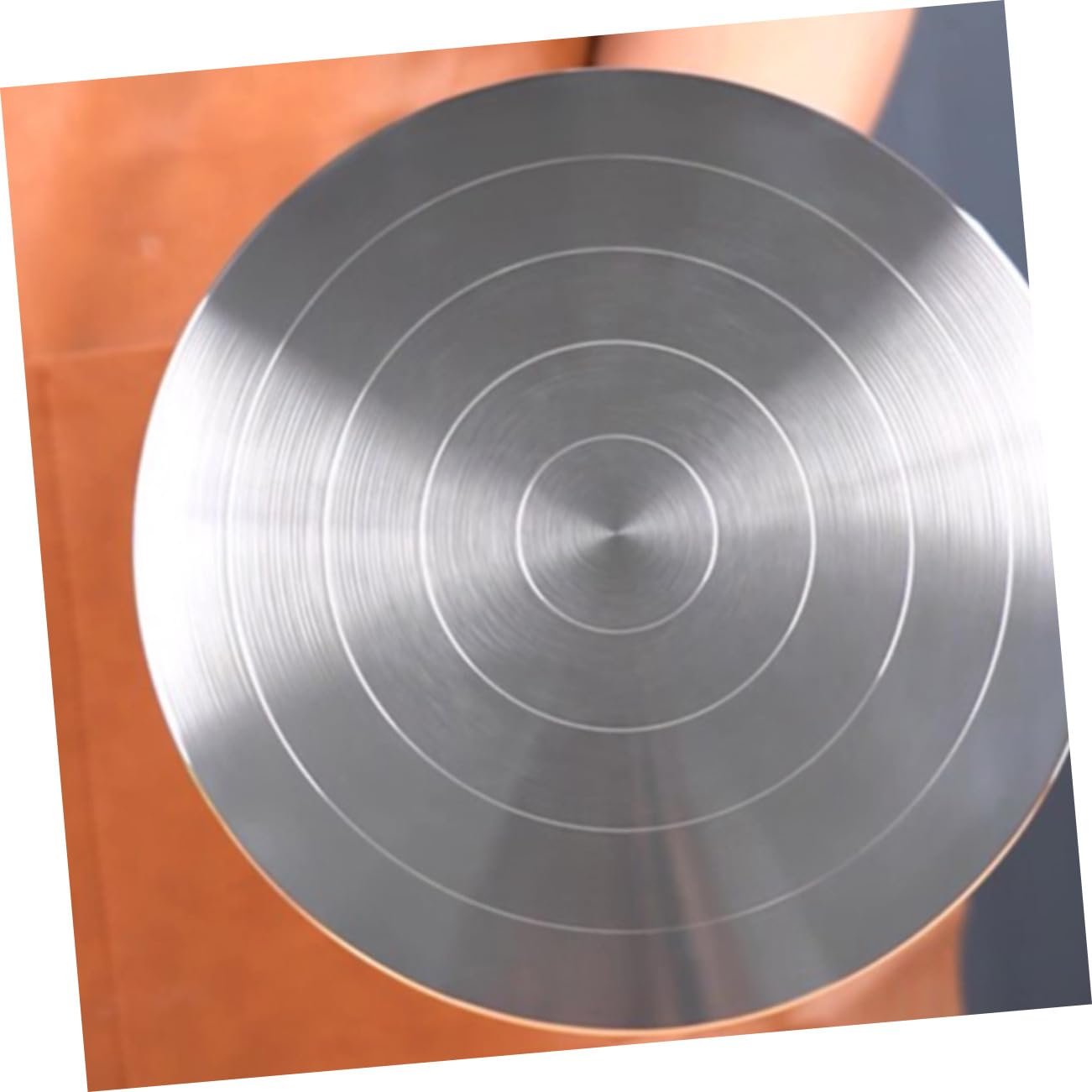 Hemobllo Plato Giratorio de Aleación de Aluminio Base Antideslizante para Cerámica y Escultura Manual, Doble Cara, Adecuado para Artesanía y Modelado de Arcilla