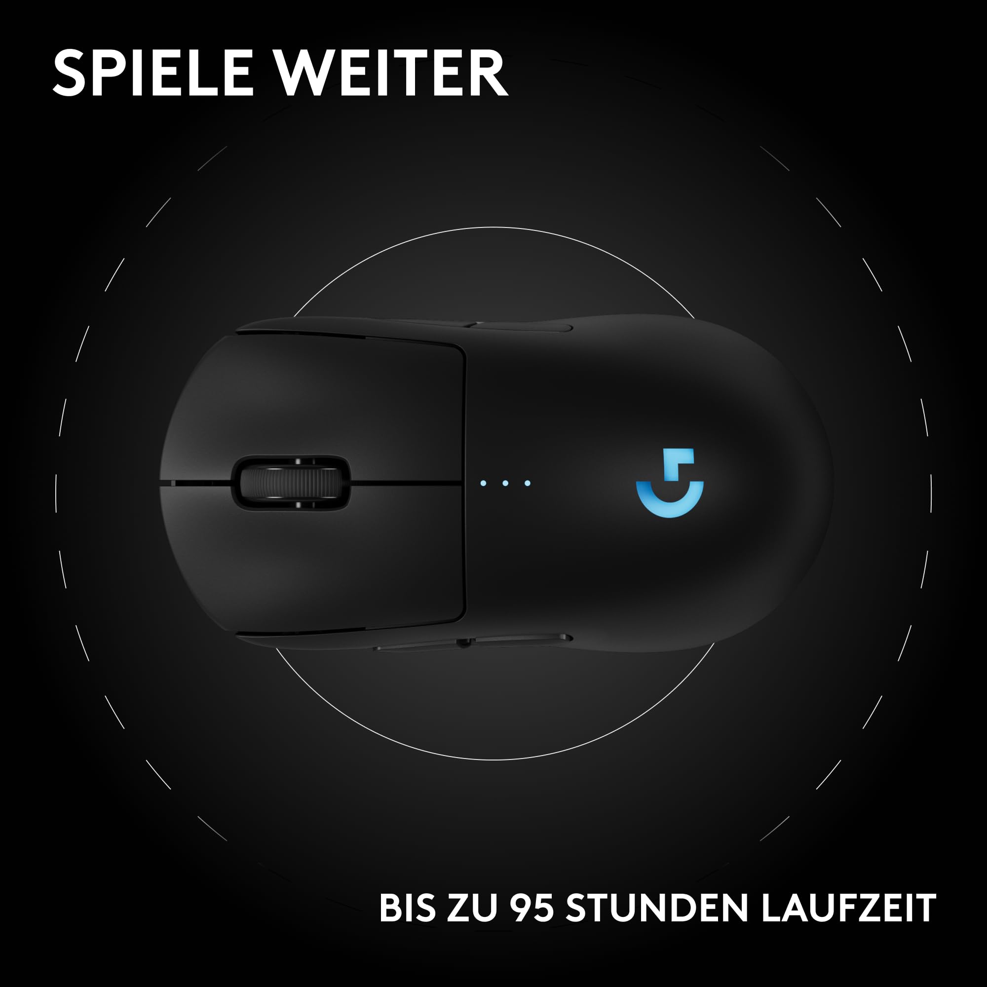 Logitech G PRO 2 LIGHTSPEED kabellose Gaming-Maus Rechts-oder Linkshänder, mit bis zu 4 anpassbar... Ansicht 12