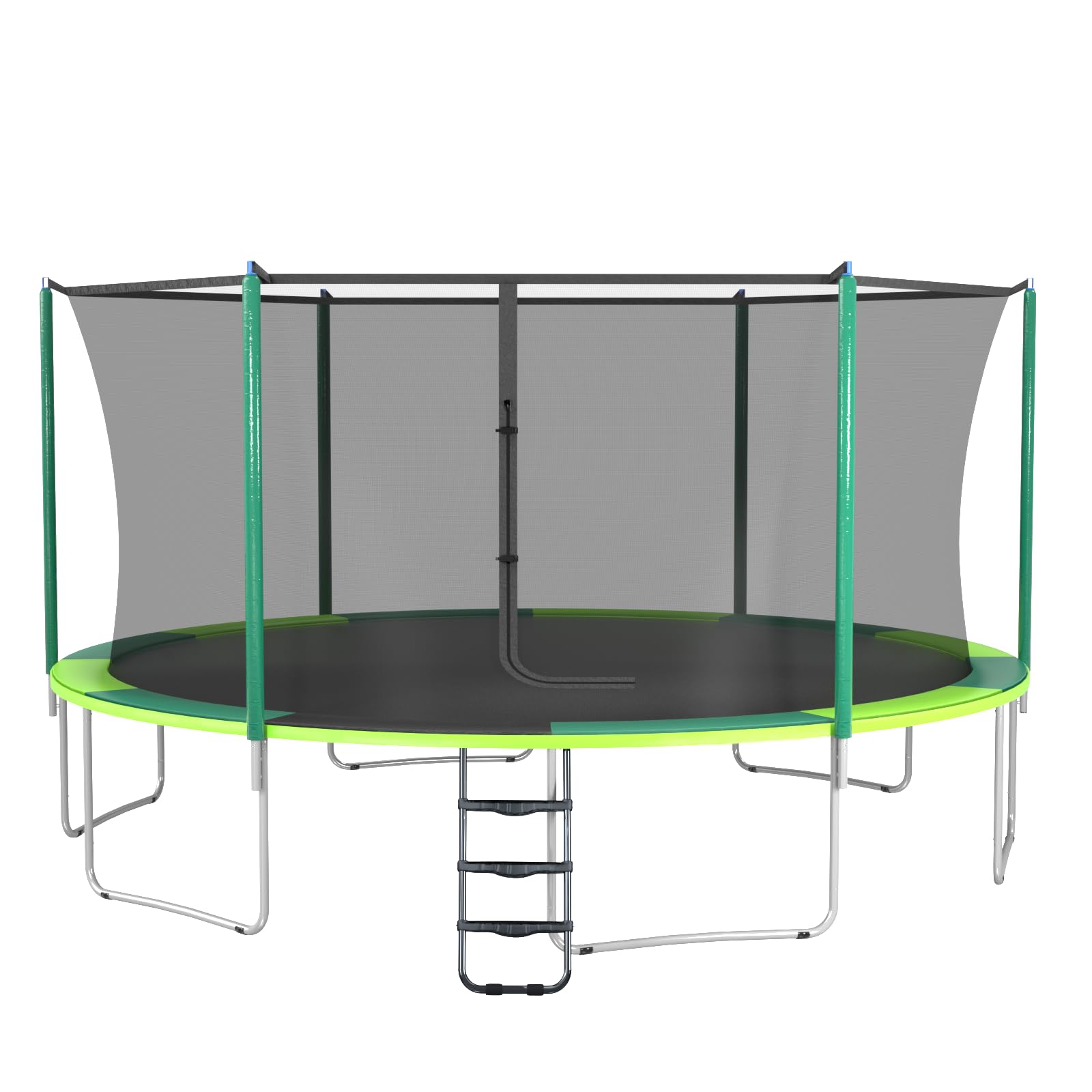 Skybound AiryBounce 15ft Trampoline Recreational Trampolines with Enclosure Outdoor Trampoline for Kids and Adults with Safety Net and Spring Padding