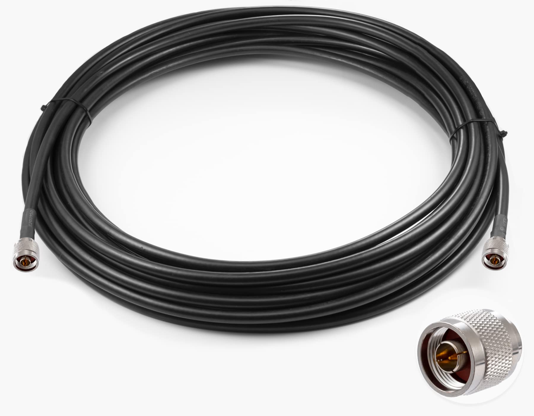 Vecys N a N Jumper N maschio a N maschio cavo coassiale a bassa perdita VLMR400 49.2FT/15M per 3G 4G 5G LTE Antenna Ham Radio GPS WiFi