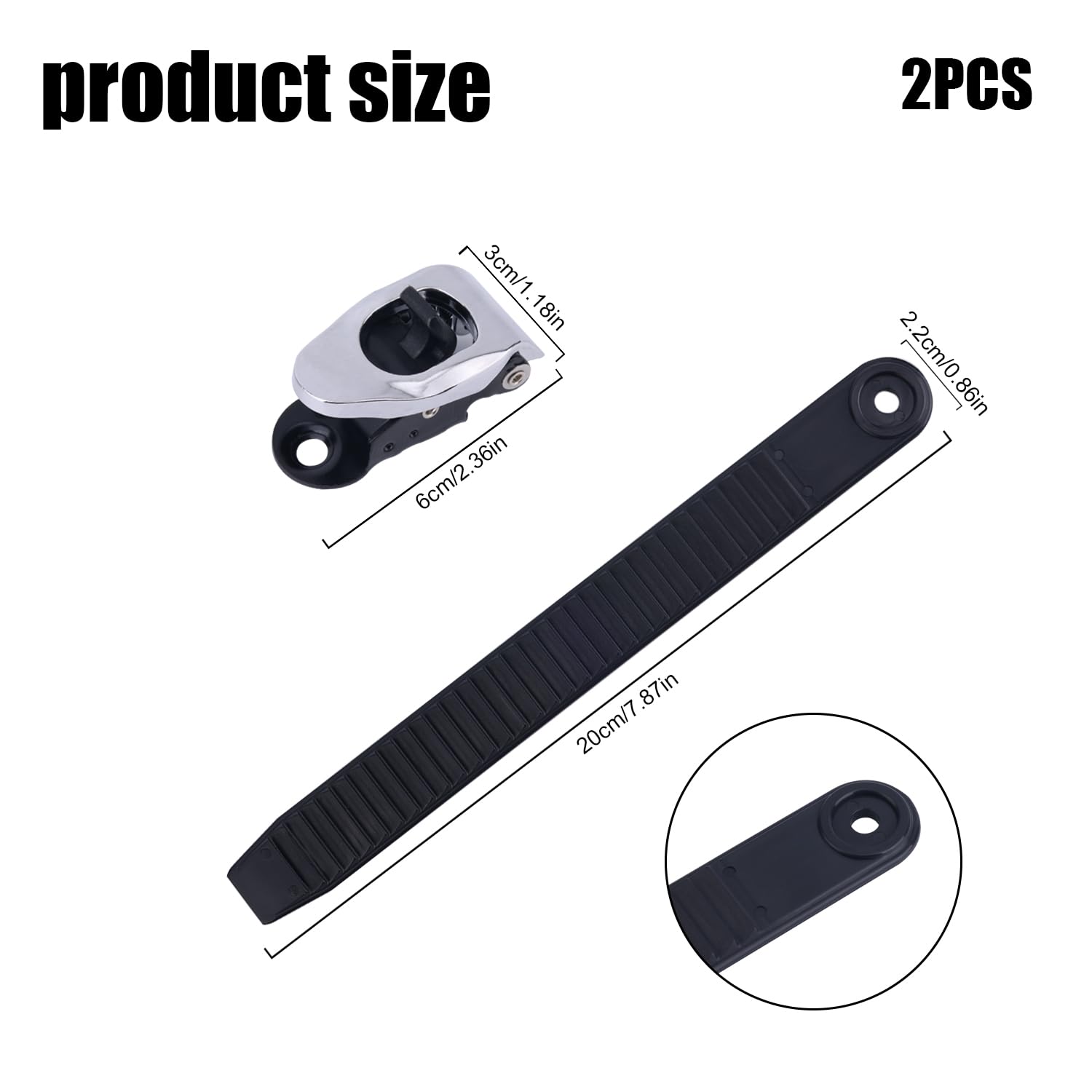 BOXOB 2pz Cinghie per Attacchi Snowboard con Fibbie per Cinghie, Cinghie Elastiche per Scaletta da Snowboard Cinghie per Caviglia per Attacchi da Snowboard per Appassionati di Snowboard