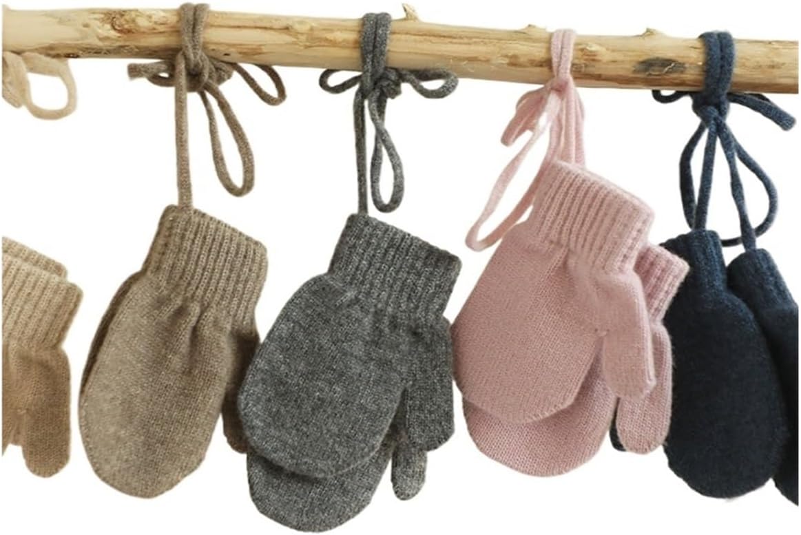 for Winter Outdoor, Cashmere Knitted Mittens