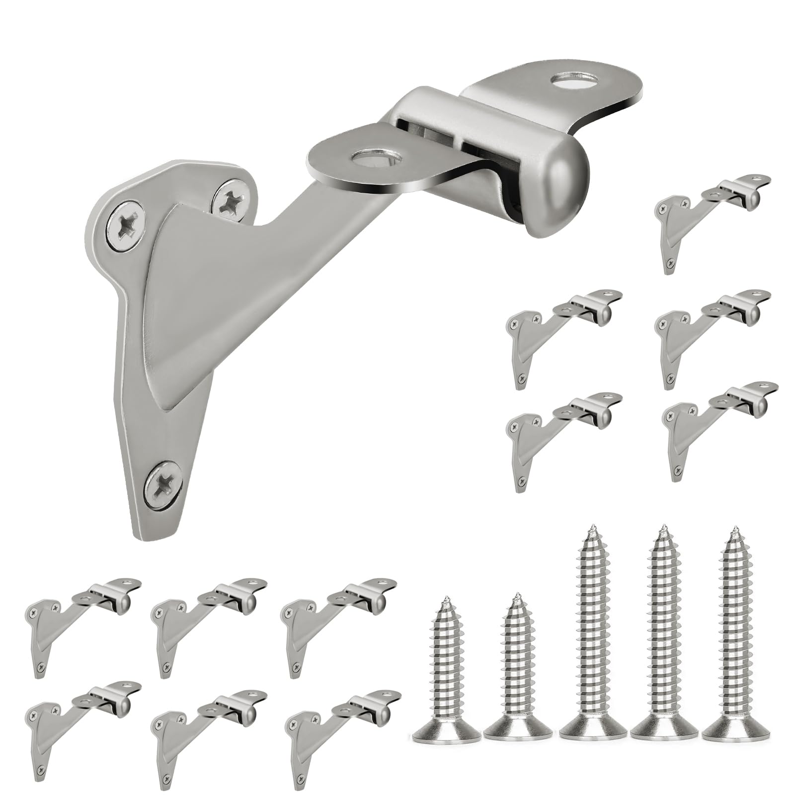 Snapklik.com : HOMOTEK 12 Pack Railing Stair Handrail Brackets For