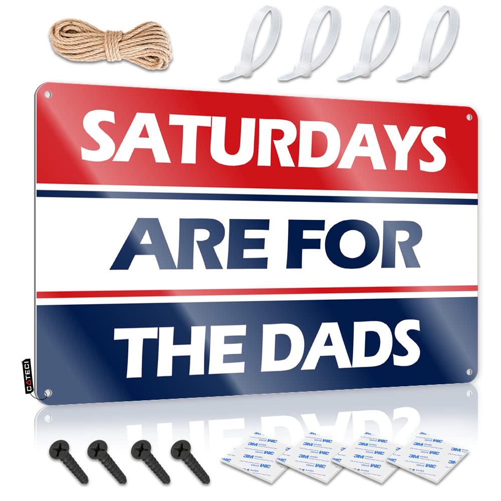 Fzfn Men's Colour Posters Indie Country Stuff Home Decor - Saturdays Are For The Dads Nice Rustic Style Artwork For Saloon Bar(30X40cm)