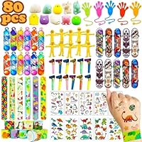 Wleozys 80pcs party bag fillers for kids ,Party Fillers for Kids Parties,Prize Box Toys Assortment Toys Classroom Prizes Rewards,Toy Bulk Party Bag Fillers for Kids