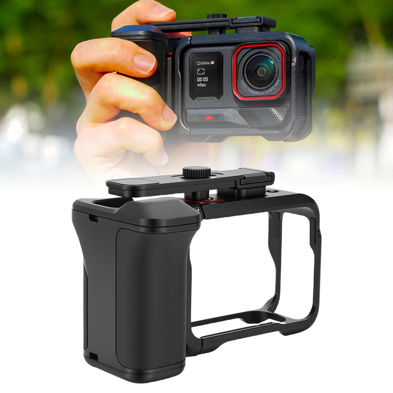 Sonew Kit Impugnatura per Action Camera, in Lega di Alluminio, con