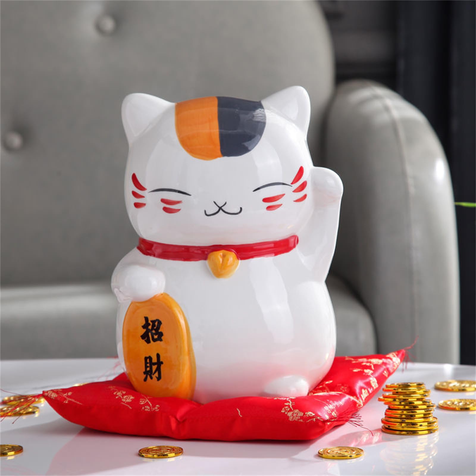 招きニャンコ先生ソフビ貯金箱 夏目友人帳 招きニャンコ先生 ソフビ貯金箱｜ホビーの総合通販