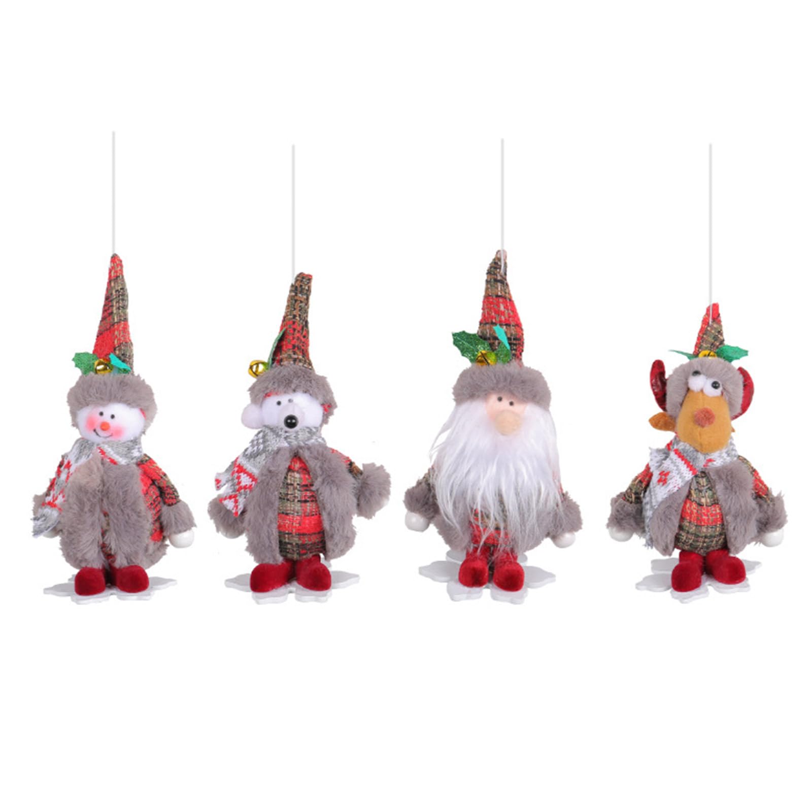 Christmas Tree Decorations Pendant Plush Toy Santa Deer Snowman Ornaments for Festive Home Decor Christmas Tree Decoration Perfect for Party Decor