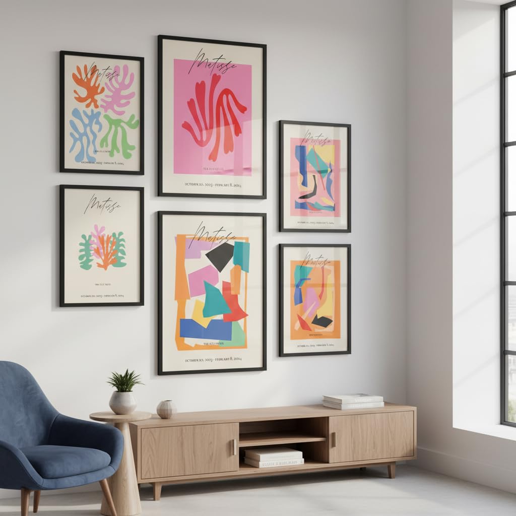 Nacnic Ensemble 6 Posters Matisse - A3 Et A4 Pour Décoration Intérieur Esthétique Sans Cadre