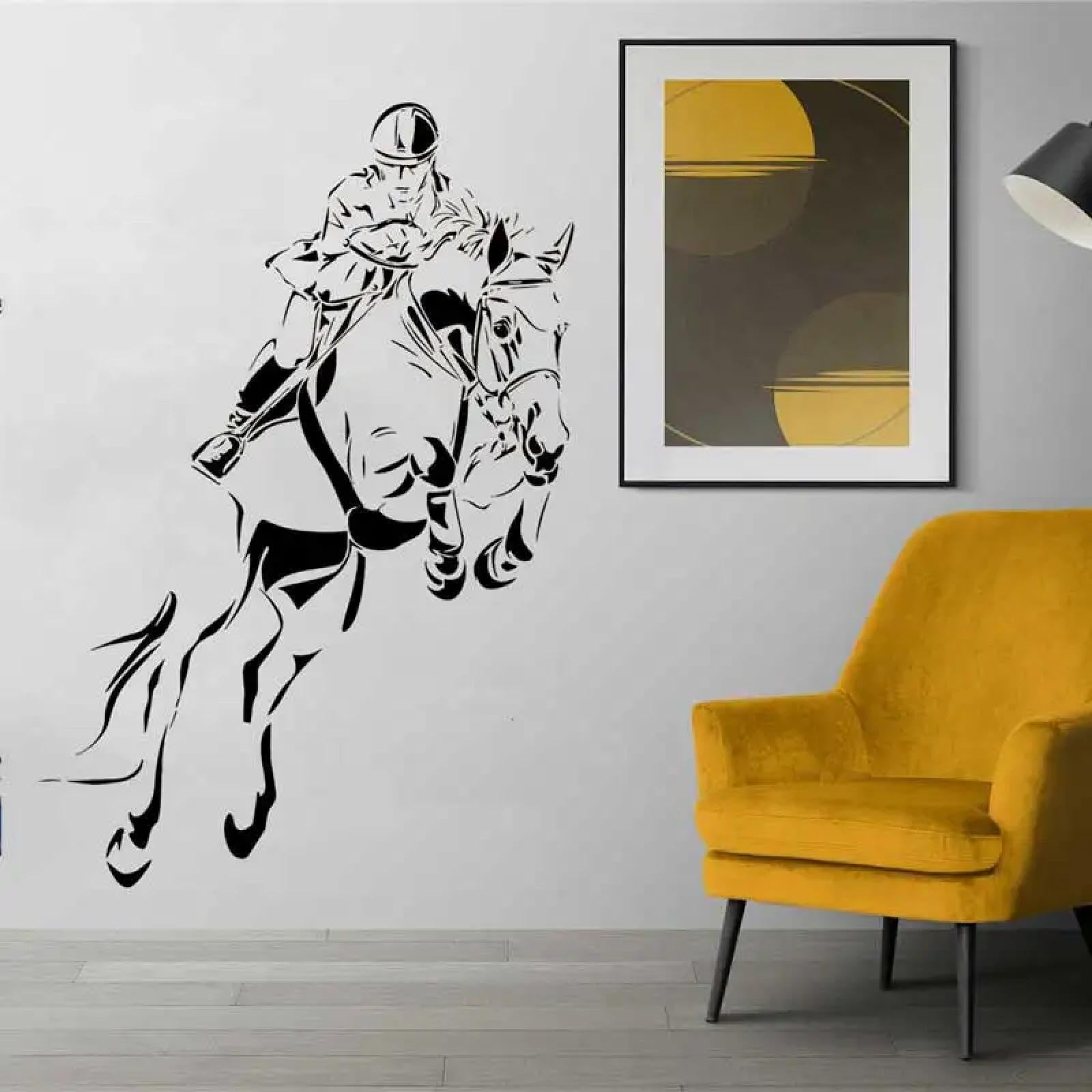 YOUOUSI Equestrian competitions, racetracks, Horse Riding, Horse Racing, wall Stickers, Children's Room, Bedroom, Living Room, Home Decoration wall Stickers, Unique