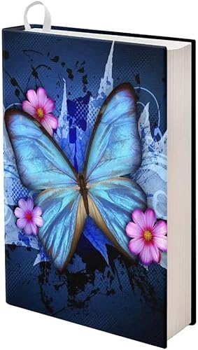 Yiekeluo Funda protectora de libro de mariposa azul para adultos, extra elástica, fácil de aplicar, para niños y niñas