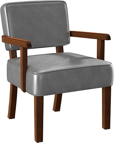 Miniatura 78 de Juego de 2 sillas decorativas con mesa, sillas de sala de estar con asiento suave y reposabrazos para sala de estar, dormitorio, sala de lectura,