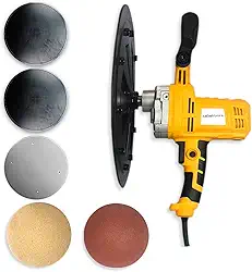 Desempenadeira Mde 1200w Elétrica Para Reboco C/Discos de Ferro e Plástico Menegotti Ferramentas Para Acabamentos - 127v