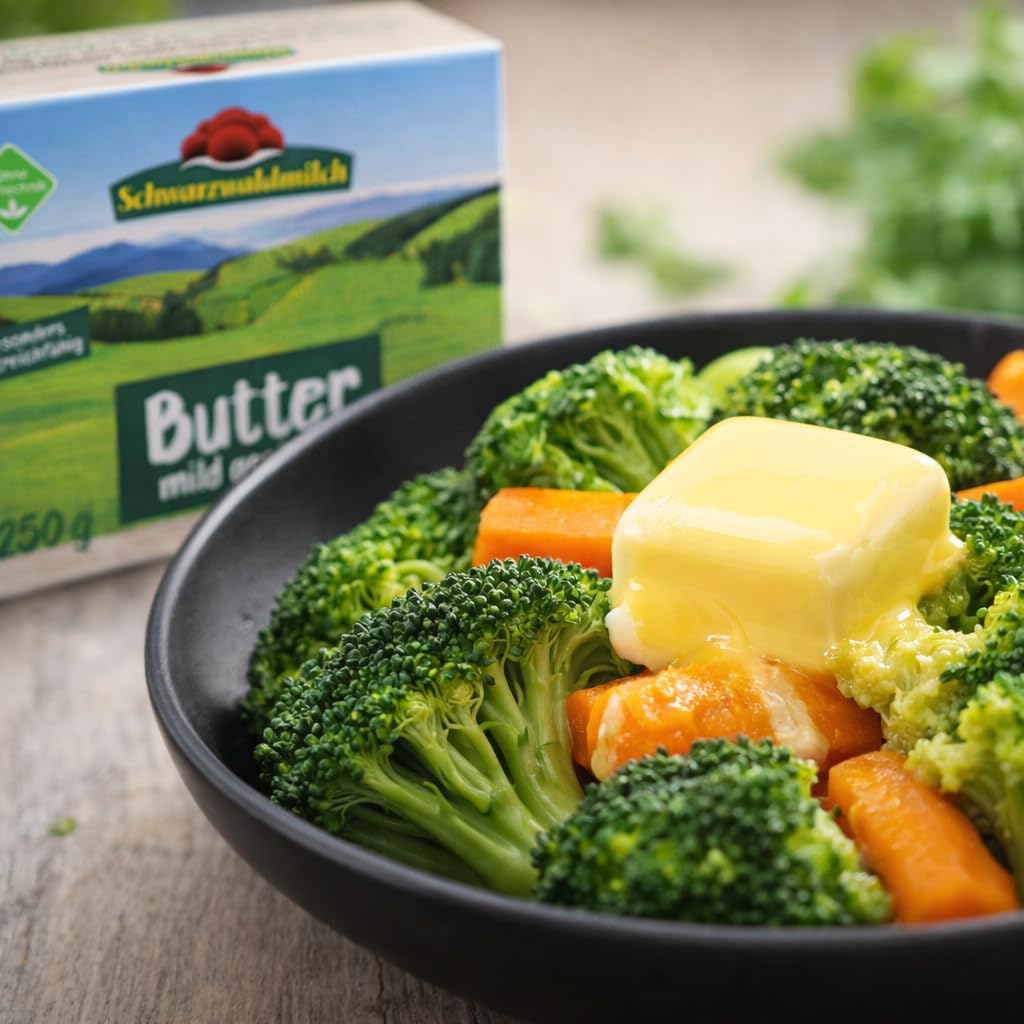 Schwarzwaldmilch Butter mild gesäuert 250g - Streichzart, cremig & natürlich ohne Gentechnik - Premium Butter aus dem Schwarzwald, 4 Packungen á 250 g Packung