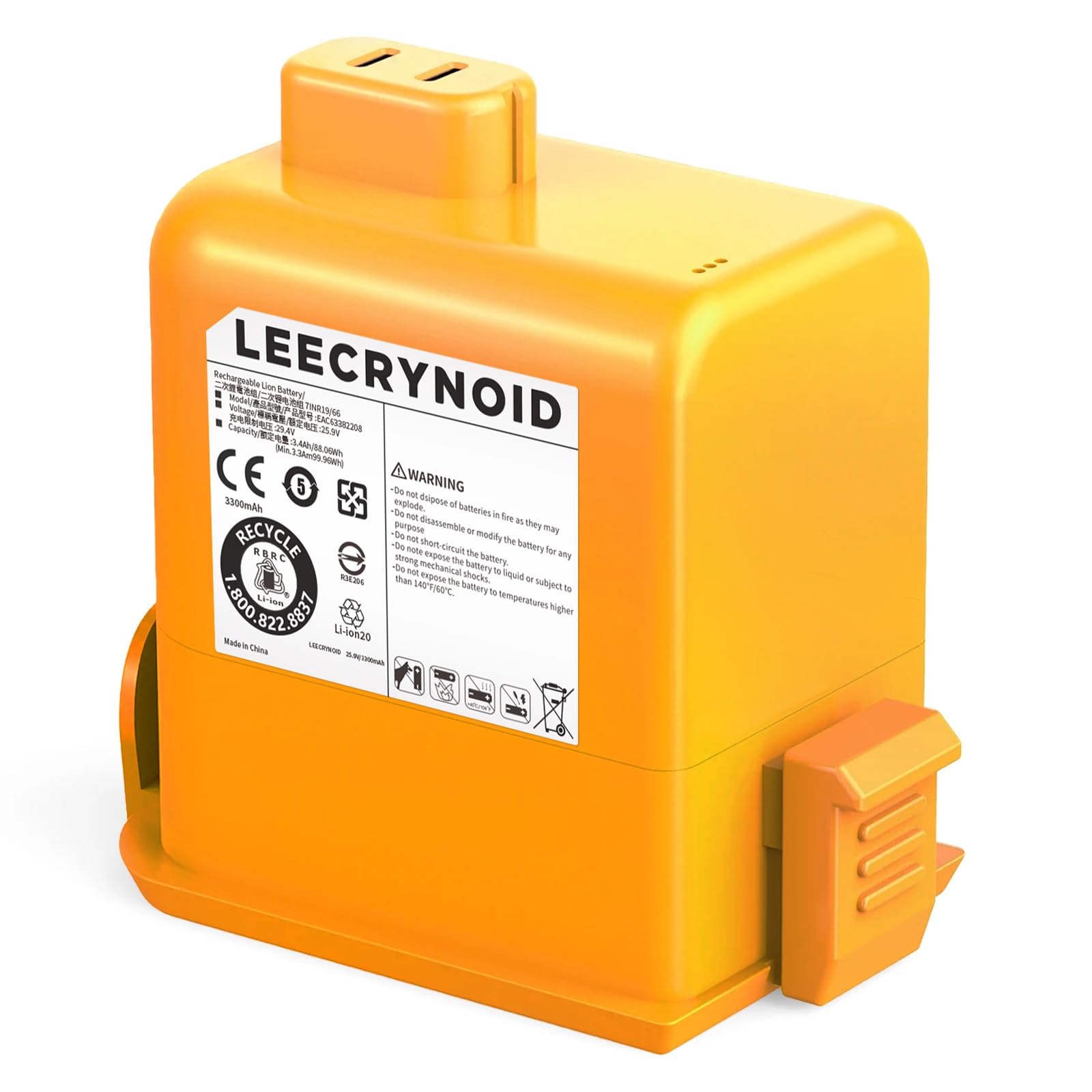 LeeCrynoid (New Upgraded) 3300mAh 25.5V Replacement Battery for LG Cord Zero A9, A9K-CORE, A9MAX, A9T-Ultra, A9S, A9K PRO, A9N, A9M, A9MULTI, A958, A958SA, A9 Plus Vacuums