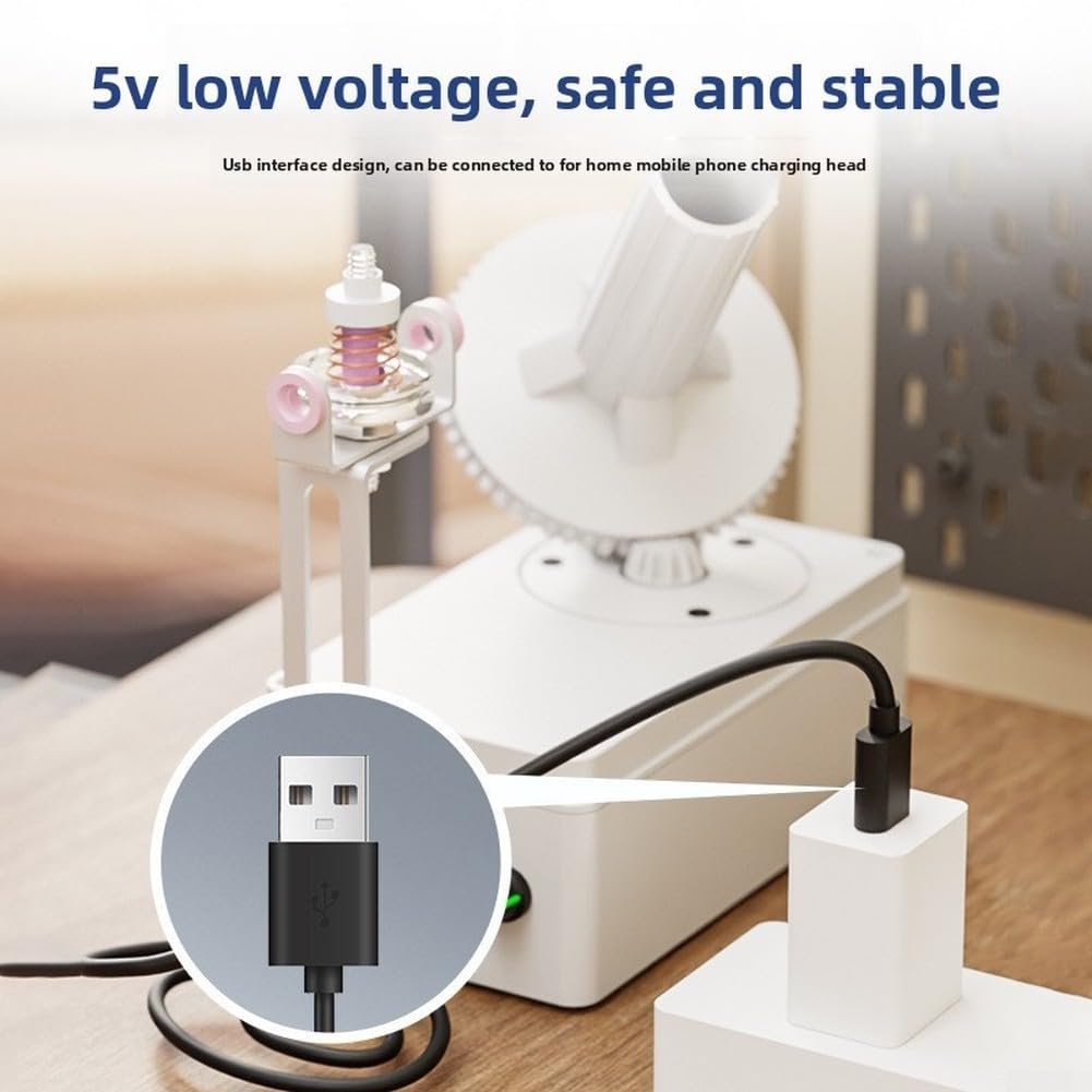 Avvolgitore per filati, alimentato tramite USB, avvolgitore automatico per gomitoli, strumento portatile per torte per avvolgimento efficiente