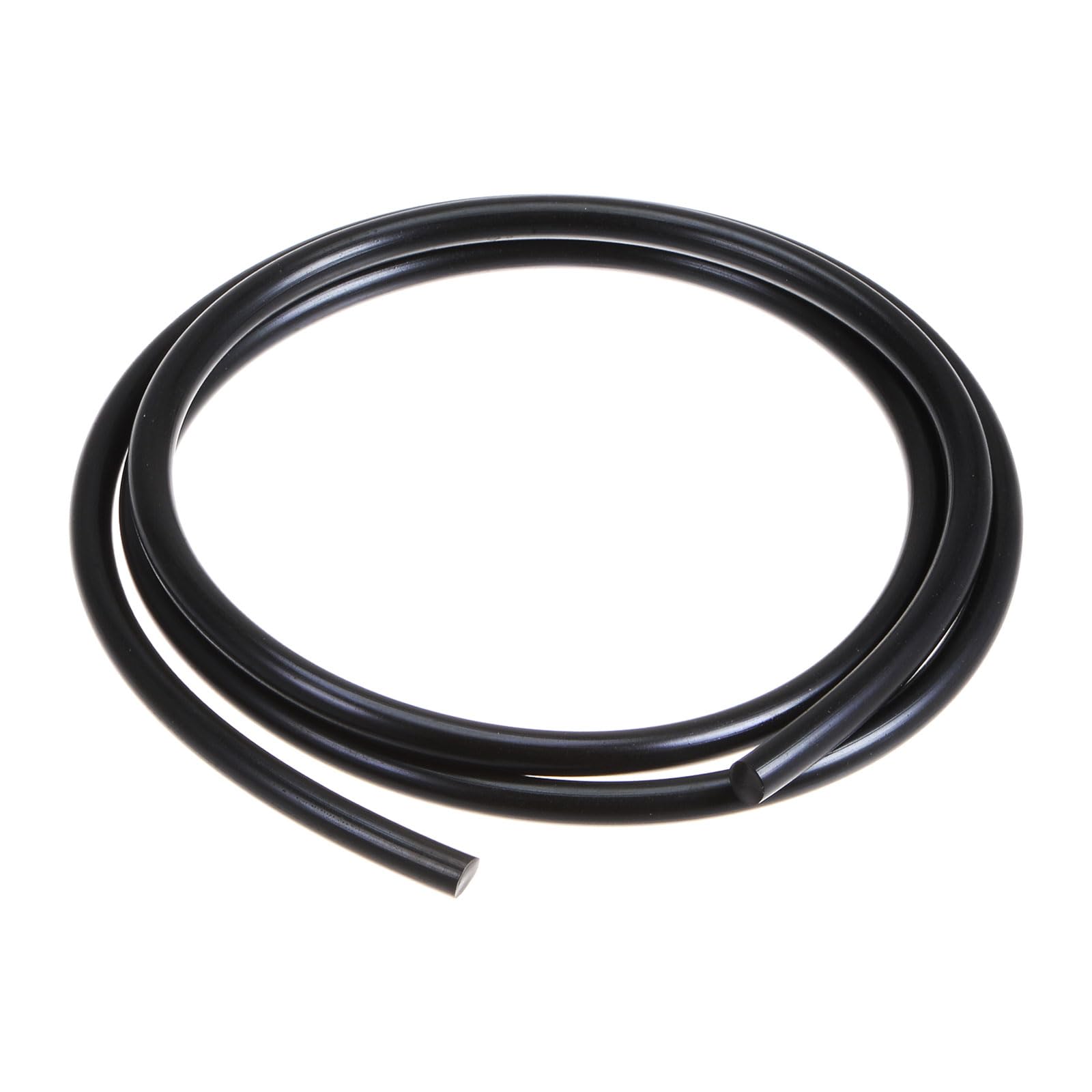 QUARKZMAN PU Transmisión Correa Poliuretano Redonda 6mm Diámetro 1 Metro Longitud Negro