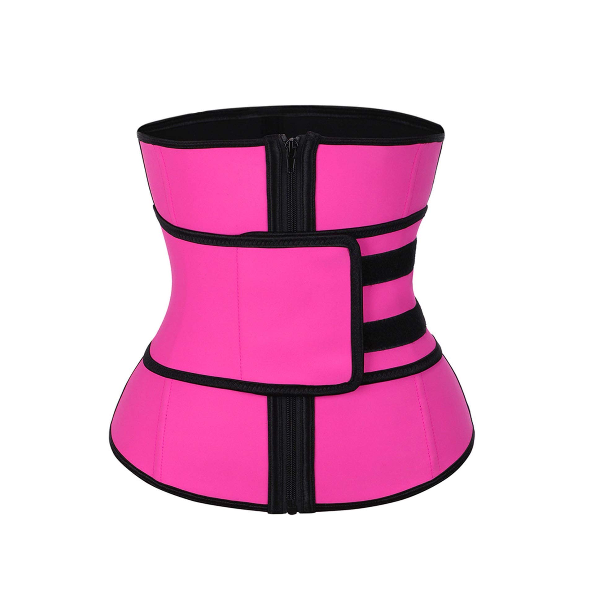 Fortune-God High Compression Zipper Latex Waist Trainer Belt,Slimming Waist Cincher Girdle Firm Control Body