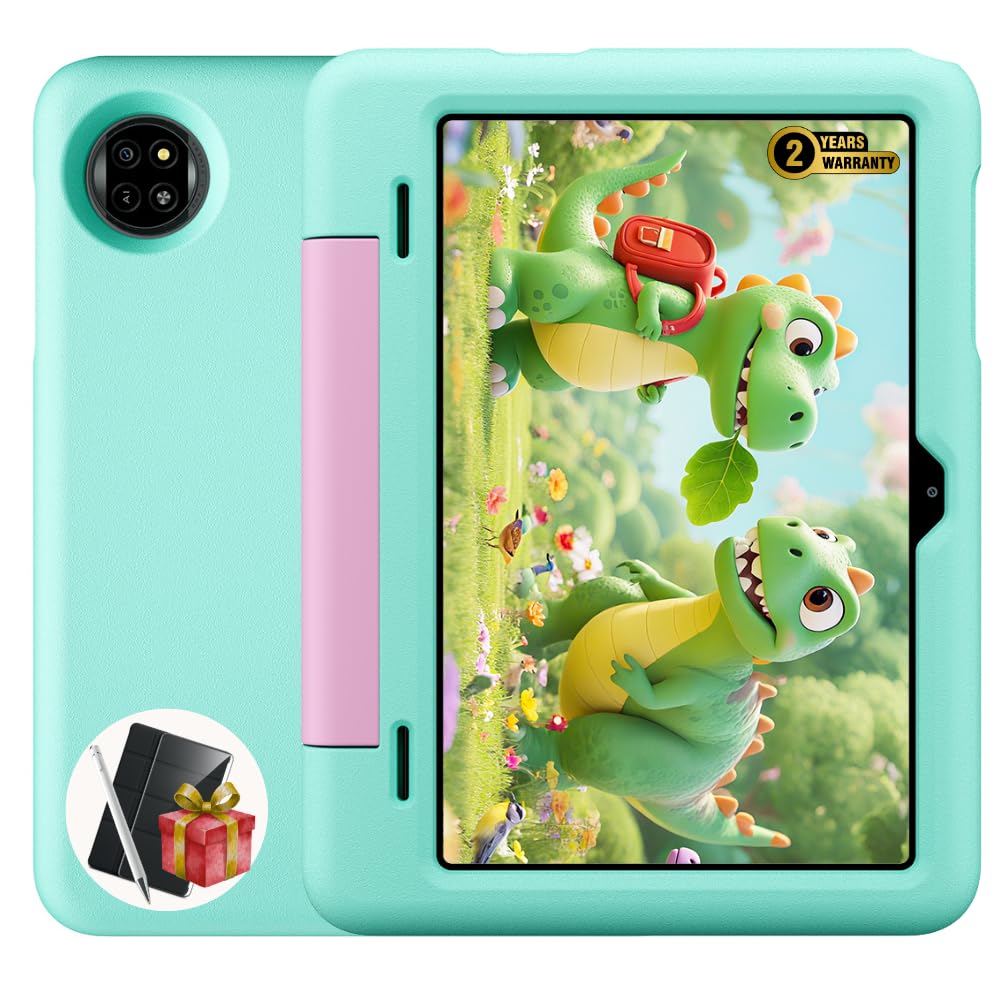 Blackview Tab 20 Kids | Tablet Niños 10,1" HD+ IPS | Android 15 | 12GB RAM + 64GB (hasta 2TB) | 8MP + 5MP | 6600mAh | Dual Speaker | GPS | Bluetooth | Wi-Fi | Garantía de 2 años | Verde Hada | Tablet Niños | Android 15 | 8MP + 5MP | 6600mAh | Dual Speaker