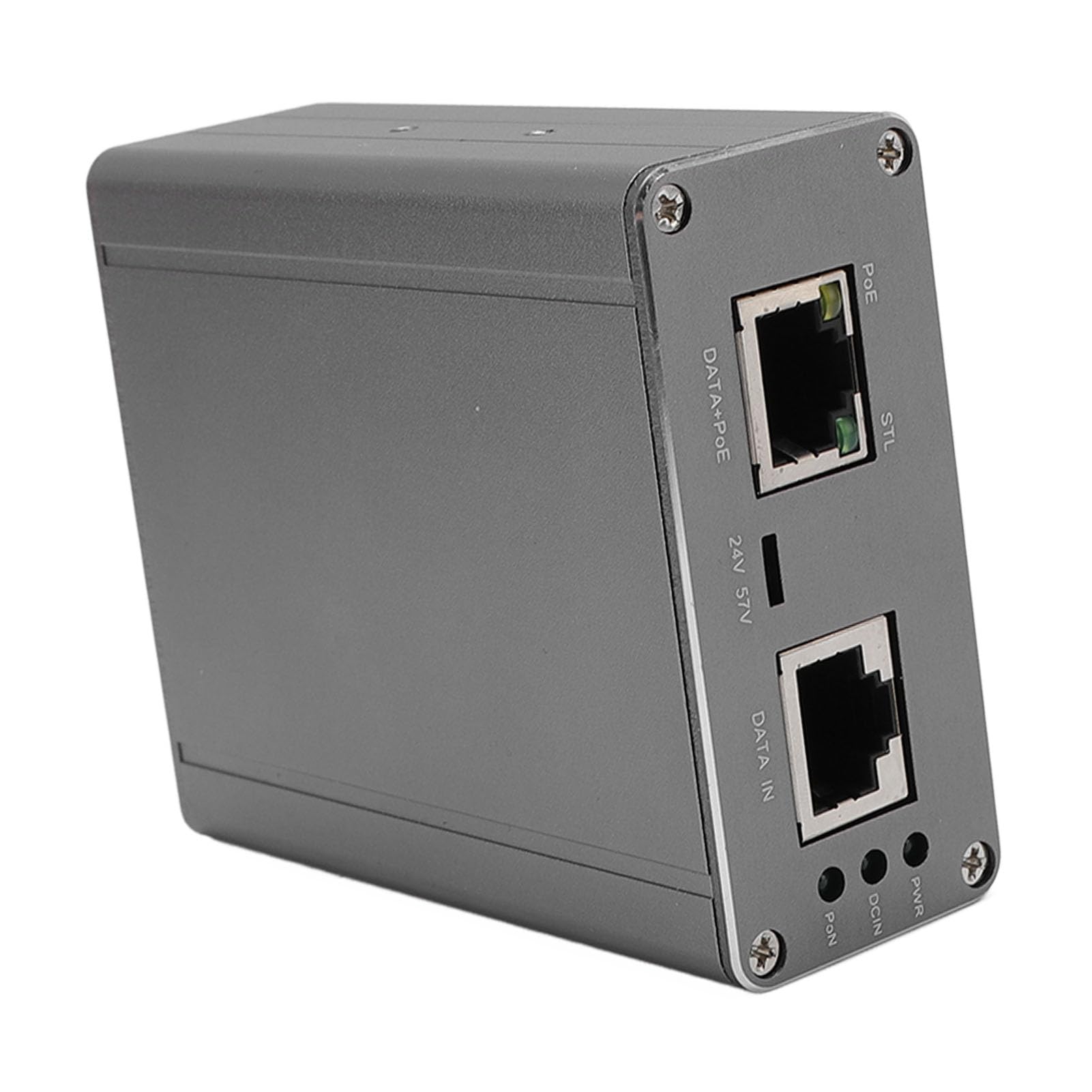 Injecteur PoE Gigabit 150 W, Injecteur Industriel Power Over Ethernet 2,5 G, Double de Puissance d'entrée DC avec 12 51 V, Idéal pour Antenne Satellite Internet V3 Gen3