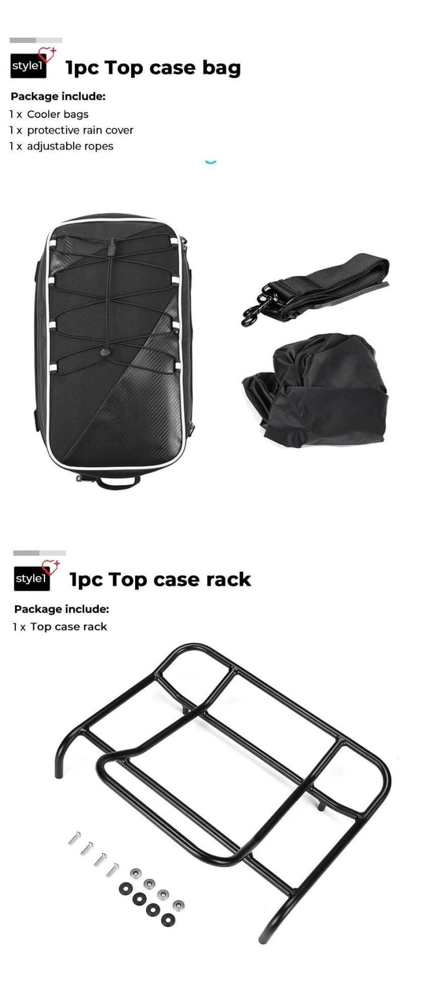 Top Cases Rack Bolsa Trasera Bolsas De Equipaje Barandillas Bastidores Estuches Soportes para BMW R1250RT K1200GT K1300GT K1600GT K1600 GT R1200 RT