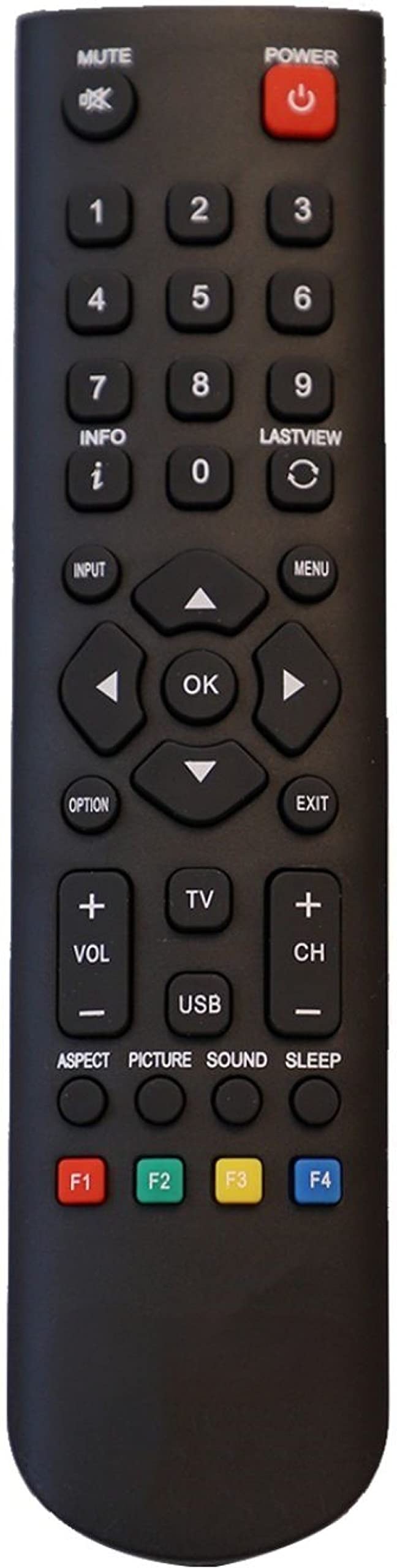 Xpecial RC2000 32LC37 Remote Compatible for AKAI/AKAI Tokyo Japan/Onida/MICROMAX/Crown/PANASONIC LED LCD TV Remote Controller (Black)