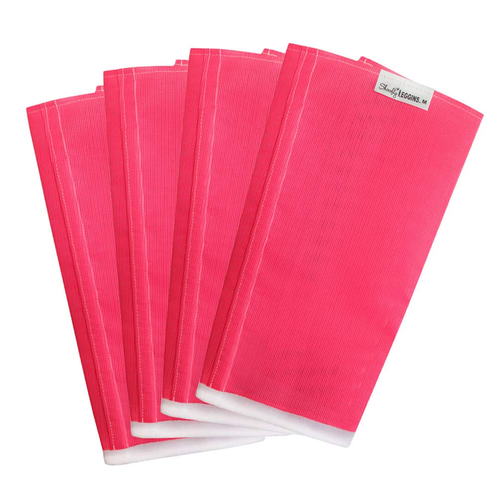 SHOOFLYShoofly Horse Leggins, Patented Loose Fitting Fly Boots, Prevent Fly Bites, Reduce Stomping & Fatigue, Breathable Plastic Mesh (Pink/Pony & Donkey)