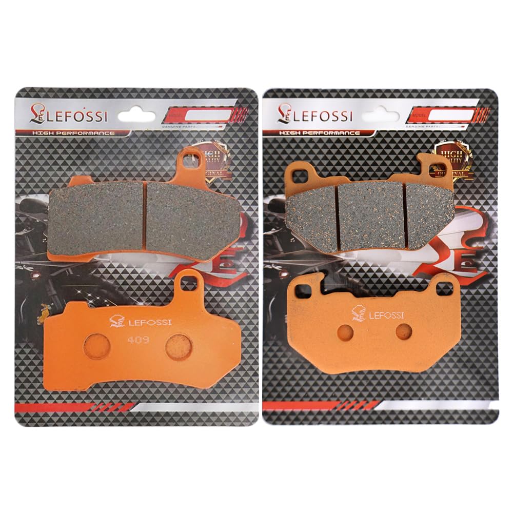 Klocki hamulcowe z włókna węglowego do motocykla, z przodu i z tyłu, kompatybilne z Harley Davidson 2022/2023, 2024, RH 975, Nightster Carbon Fiber Brake, zestawy zapasowe FA409F FA760R