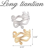 Vista 7 de Collar de pulsera de serpiente para mujer, pulsera de serpiente flexible, gargantilla de serpiente para fiesta de Hollween, accesorios de disfraces