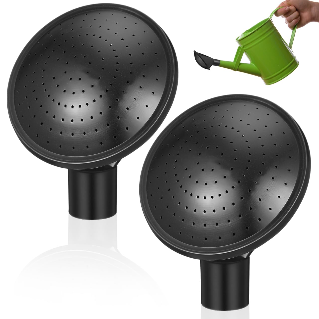 Angoily 2 Pcs Watering can Sprinkler Head Replacement Plastic Water can Spray Head Sprinkler Nozzle for Indoor Plants Bonsai Seedlings and Garden Watering