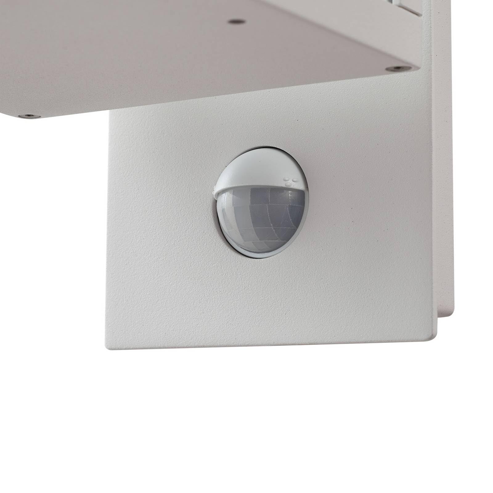 Lucande LED Lámpara de pared exterior Ferdinand (Moderno) en Blanco hecho Aluminio (1 llama, lámpara para exterior/fachada, casa terraza y balcón