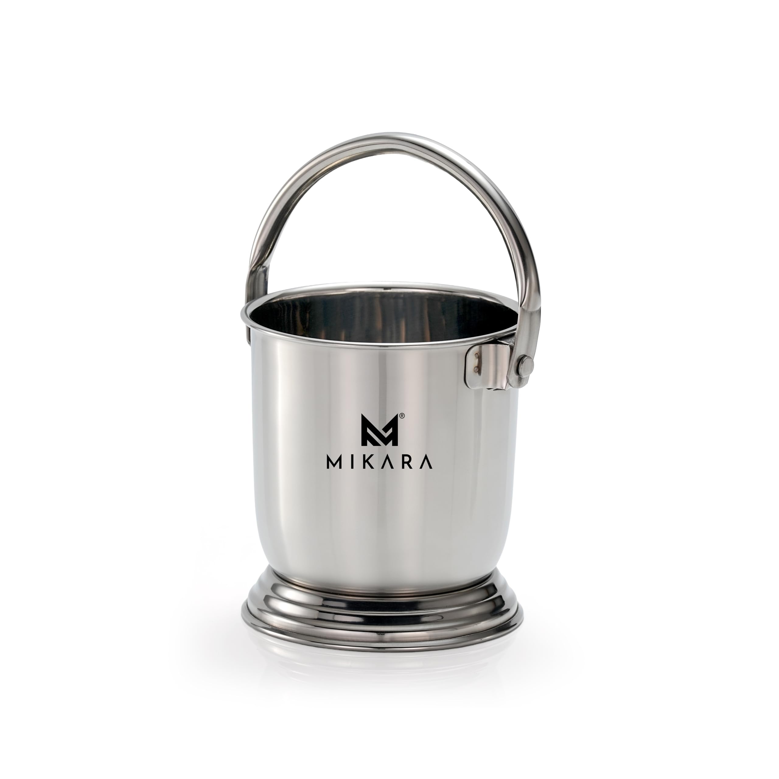 MIKARA Dal Serving Bucket Stainless Steel Bucket for Serving Dal (675ml (Set of 2 Hammer Design)) — Amazon image 8