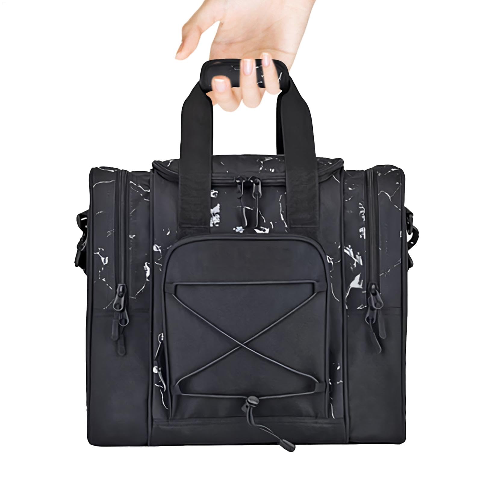 Sacs De Bowling 1 Boule, Sac Fourre-Tout 1 Boule – Ceinture Réglable, Chaussures De Serviette Multifonctions Rembourrées, Sac De Boule De Bowling pour Homme Et Femme