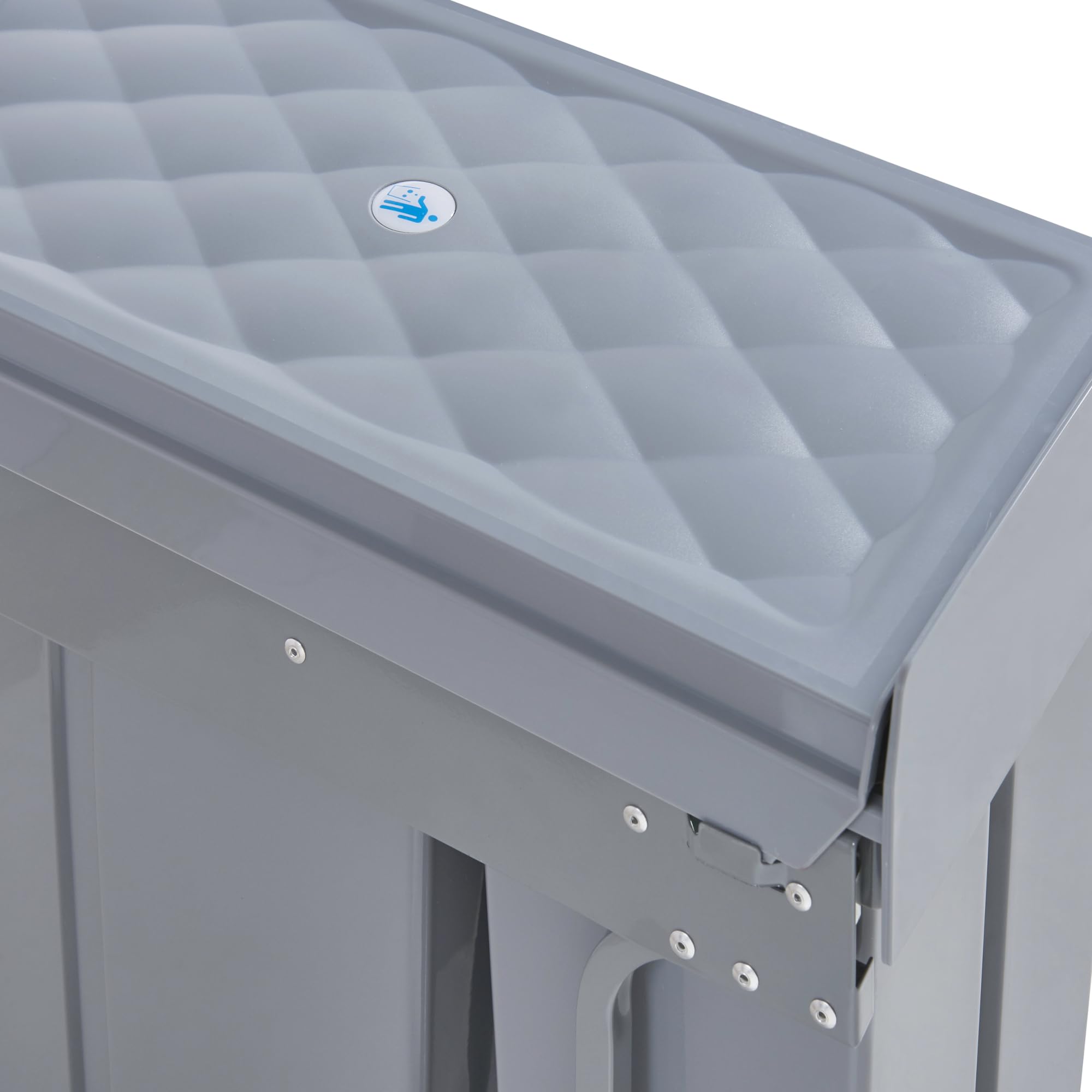 [en.casa] Pattumiera Estraibile con 2 Secchi Raccolta Differenziata con Sistema di Estrazione Scorrevole Bidoni Sotto Lavello 1 x 20 L + 1 x 10 L - 48 x 26 x 42 cm Grigio