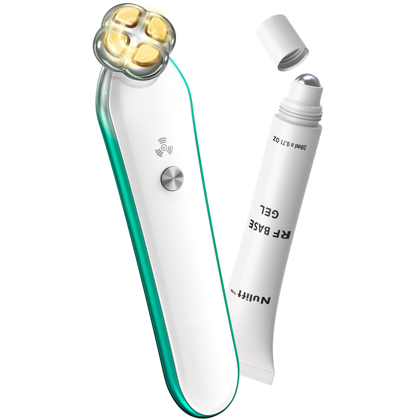RF Eye Device | 2 in 1 Professional Eye Skin Care Pencil | Under Eye Bags Treatment | Eye Bags | Eye Puffiness | Fine Line | Wrinkle Reducing | RF Radio Frequency Anti Aging Device(with Gel)