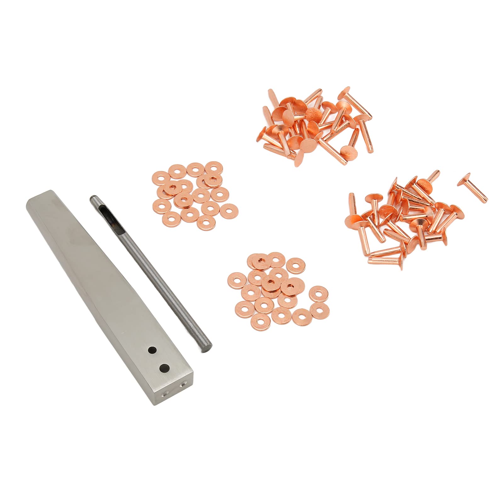 Wakects Kit Rivetti in Rame con Punteruoli Anticorrosione (plastica,