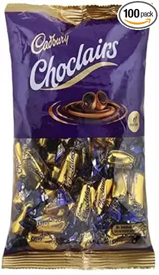 Cadbury Eclairs Chocolairs 100 Pcs Bars (12 X 36.67Gram)